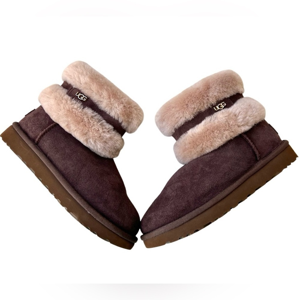 UGG Fluff Mini Belted Boot for Women Size 6